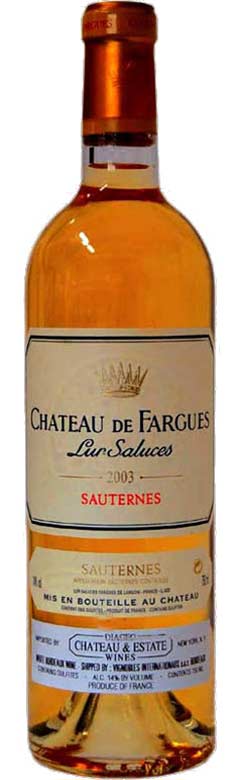 2003 Château de Fargues Lur Saluces Sauternes