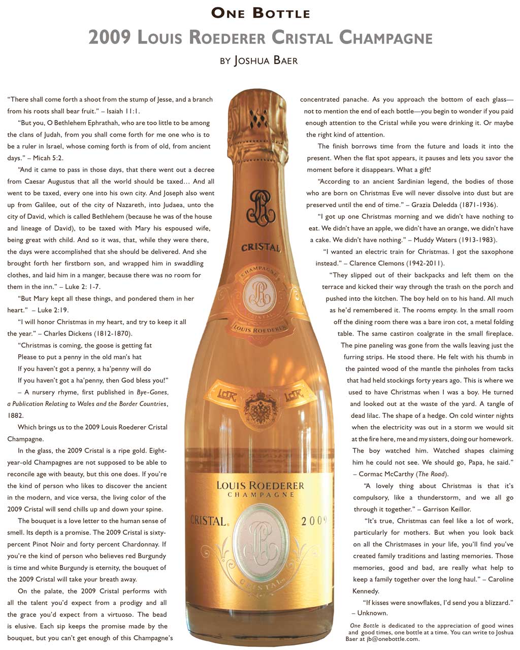 2009 Louis Roederer Cristal Champagne